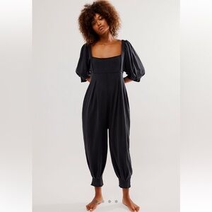 NWT Free People Lotta Love Black Romper